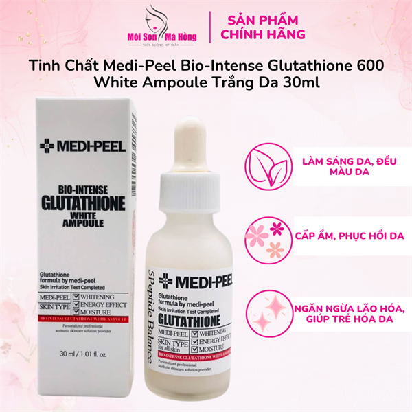 medi peel bio intense glutathione white ampoule Whitening Gluthione Ampoule Serum - Medi Peel Bio-Intense Gluthione 600 White  Ampoule main image 1