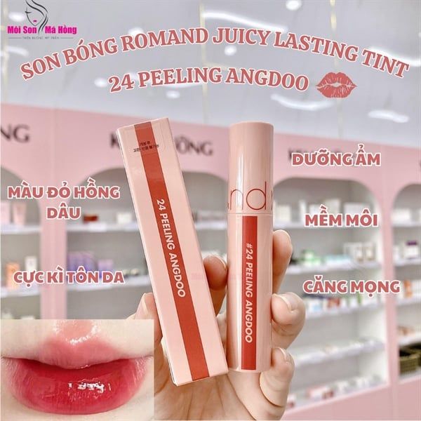 [Màu 1-39] Son Tint Lì, Căng Bóng Romand The Juicy Lasting Tint 5.5g