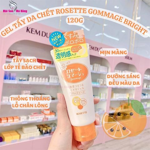Gel Tẩy Da Chết Da Mặt Rosette Gommage Bright Peel120g - Tuýp