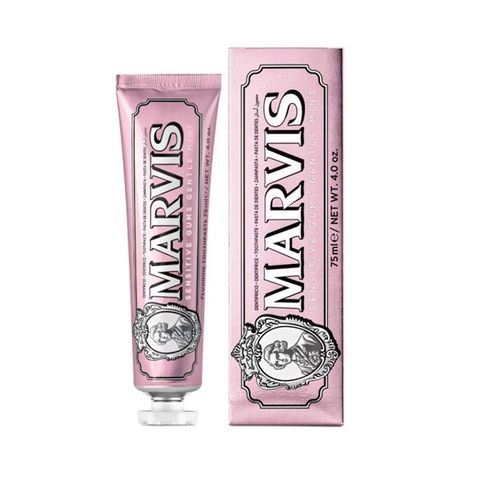 Kem Đánh Răng MARVIS Sensitive Gums Gentle Mint Màu Hồng , Nướu nhạy cảm 75ml