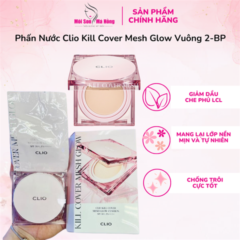 CÔNG TY - Phấn Nước Clio Kill Cover Mesh Glow Vuông 2-BP