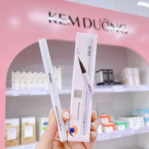 Bút Kẻ Mắt Nước Không Lem Lâu Trôi Vacosi 24H Waterproof Pen 02 Brown - Màu Nâu