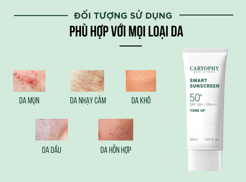 Kem Chống Nắng Caryophy Smart Tone Up Ngừa Mụn 50ml