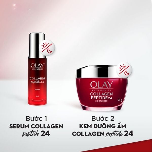 Kem Dưỡng Olay Collagen Peptide 24 Tái Tạo Da Căng Bóng 50g Regenerist Collagen Peptide 24 Moisturiser