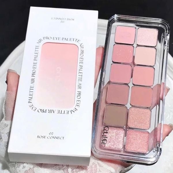 Bảng phấn mắt Clio Pro Eye Palette Air NO.02 Rose Connect - Tone hồng đào