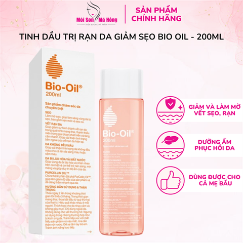 Dầu Chăm Sóc Da Bio-Oil Làm Giảm Rạn Da, Mờ Sẹo 200ml Specialist Skincare Oil