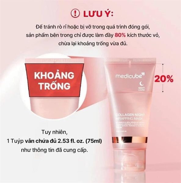 Mặt Nạ Ngủ Dạng Lột Medicube Collagen Night Wrapping Mask 75ml