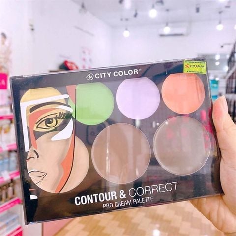 Bảng tạo khối & Che khuyết điểm City Color Contour & Correct Cream Palette