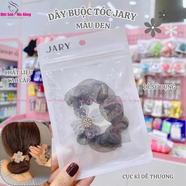 Dây buộc tóc JARY Hairband Hoa 5 cánh đính đá HB1 HB1.4 HB1.5