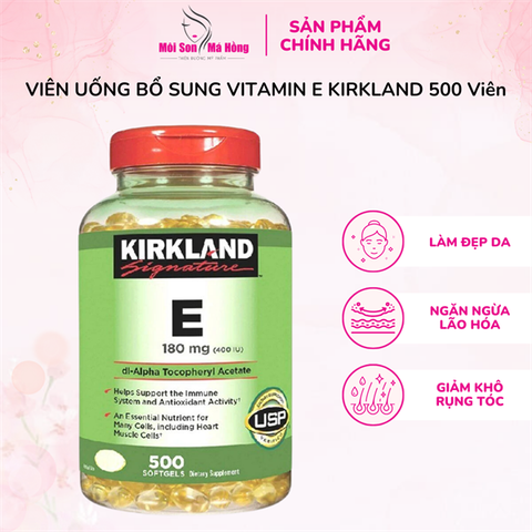 Viên bổ sung Vitamin E 400 IU 500 viên của Mỹ