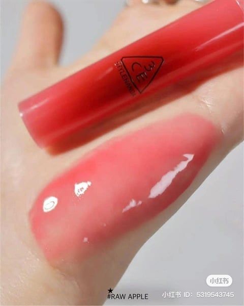 Son bóng dạng gel 3CE Drop Glow Gel Raw Apple 4g - Đỏ táo
