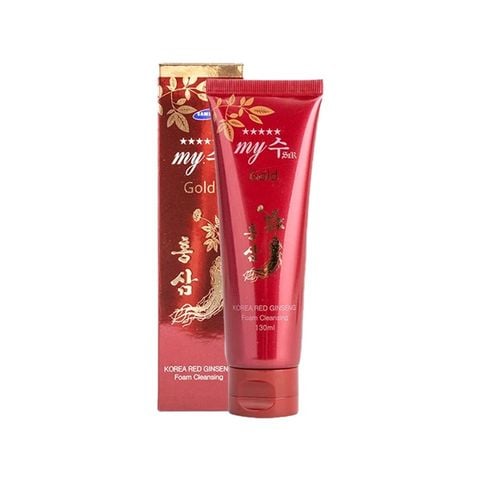 Sữa Rửa Mặt Hồng Sâm Đỏ My Gold Korea Red Ginseng Foam Cleansing 130ML