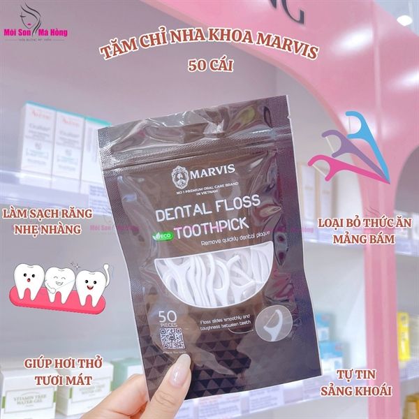 Tăm Chỉ Nha Khoa Marvis 50 Pieces