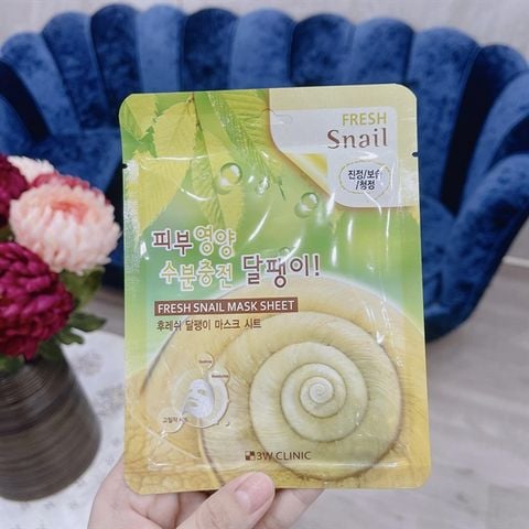 Mặt Nạ Chiết Xuất Ốc Sên 3W Clinic Fresh Snail Mask Sheet 23ml