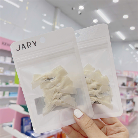 KẸP TÓC JARY HAIR CLIP SET 5 CÁI - HC2 - HC2.4 - HC2.4.0 - HÌNH NƠ MÀU TRẮNG