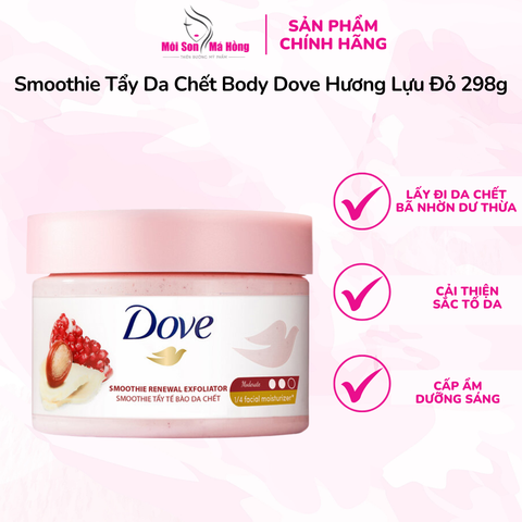 Smoothie Tẩy Da Chết Body Dove Hương Lựu Đỏ 298g