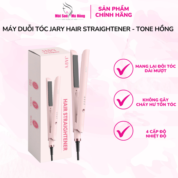 MÁY DUỖI TÓC JARY HAIR STRAIGHTENER - TONE HỒNG