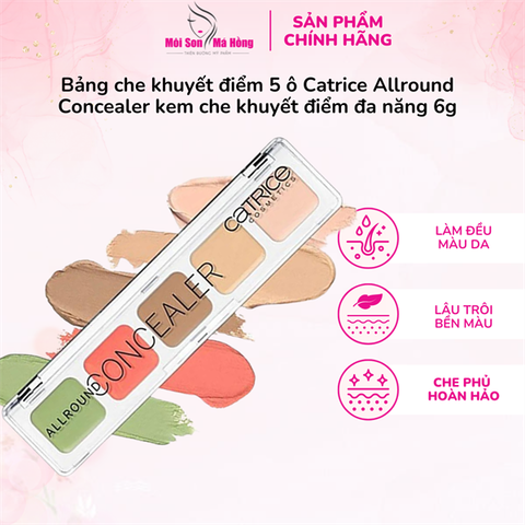 Che khuyết điểm Catrice Allround Concealer 5 ô (Bảng)