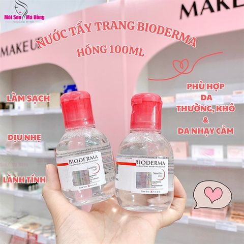 Tẩy trang Bioderma Hồng 100ml