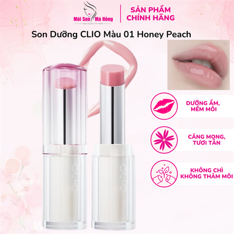 Son Dưỡng CLIO Màu 01 Honey Peach 3.2G