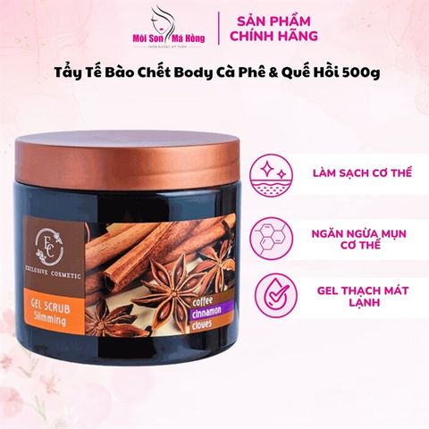 Tẩy Tế Bào Chết Body Exclusive Cosmetic Gel Scrub Slimming Coffee Cinnamon Cloves Quế Hồi 380g