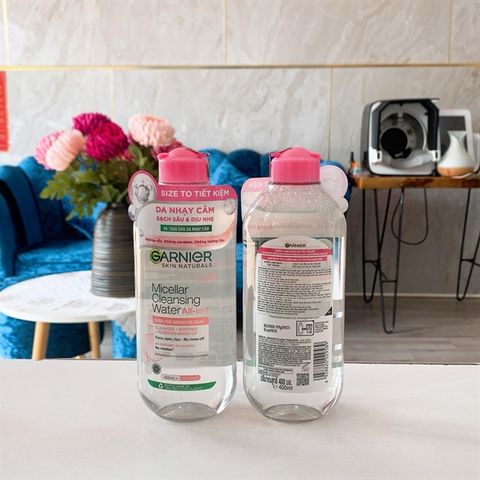 Nước Tẩy Trang Garnier Dành Cho Da Nhạy Cảm 400ml Micellar Cleansing Water For Sensitive Skin