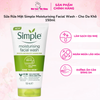 SIMPLE Sữa Rửa Mặt Simple Dưỡng Ẩm Cho Da Khỏe Và Mịn Màng 150ml TUÝP TRẮNG