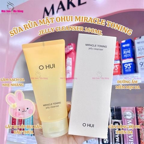Full Size Sữa Rửa Mặt Oven Miracle Toning Jelly Cleanser Ohui 180ml