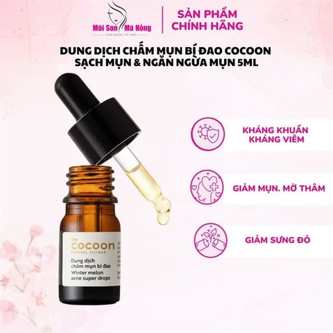 Dung Dịch Chấm Mụn Cocoon Bí Đao Winter Melon Acne Super Drops Làm Giảm Mụn (Mới) 5ml