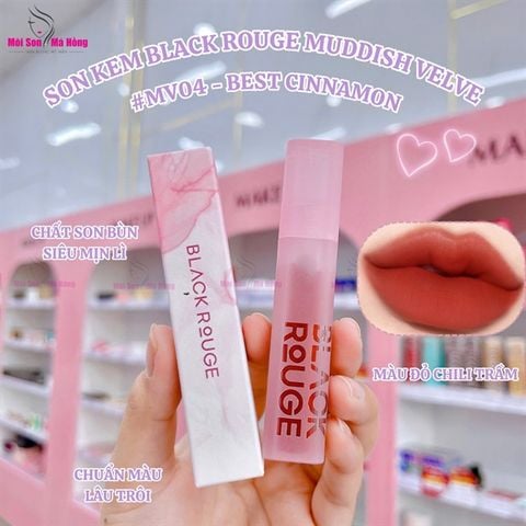 Son Kem Black Rouge Muddish Cushion Velvet #MV04 Best Cinnamon