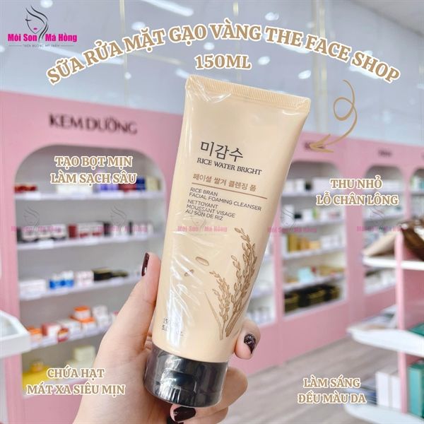 Sữa rửa mặt gạo có hạt The Face Shop Rice Water Bright 150ml