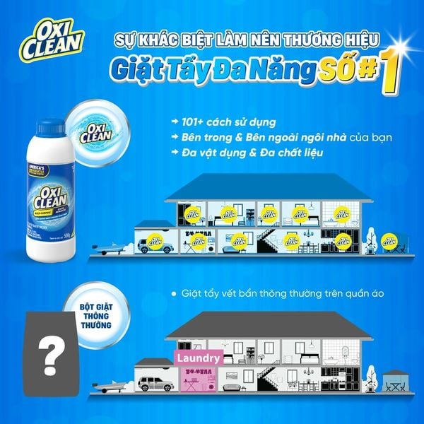 Bột Giặt Tẩy Đa Năng Oxi Clean Multi - Purpose Stain Remover 30g