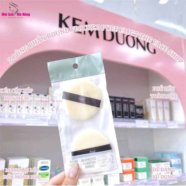Bông Phấn Phủ The Face Shop (Bịch 2 cái)