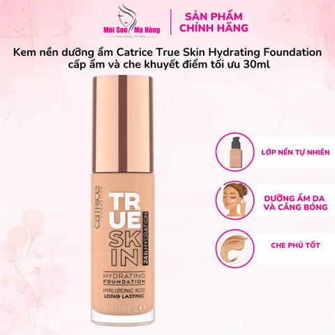 Kem Nền Catrice True Skin Hydrating - 010 Cool Cashmere