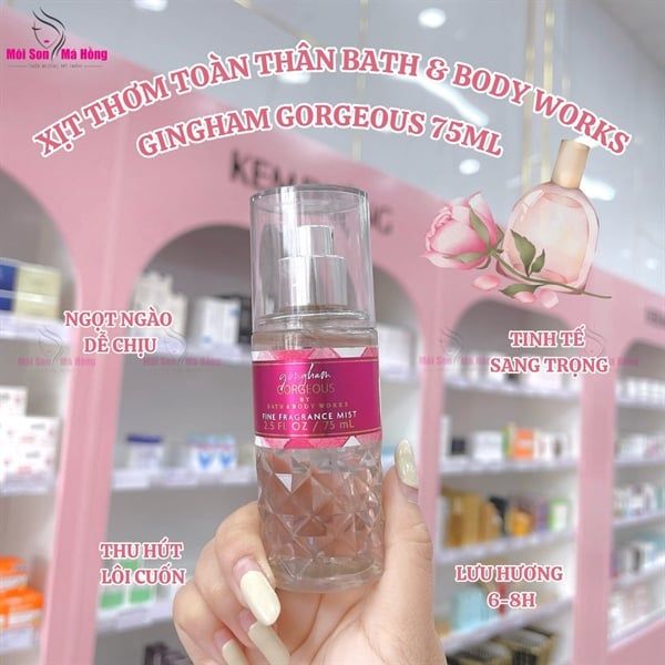 Xịt thơm body mist Bath And Body Works Gingham Gorgeous 75ML