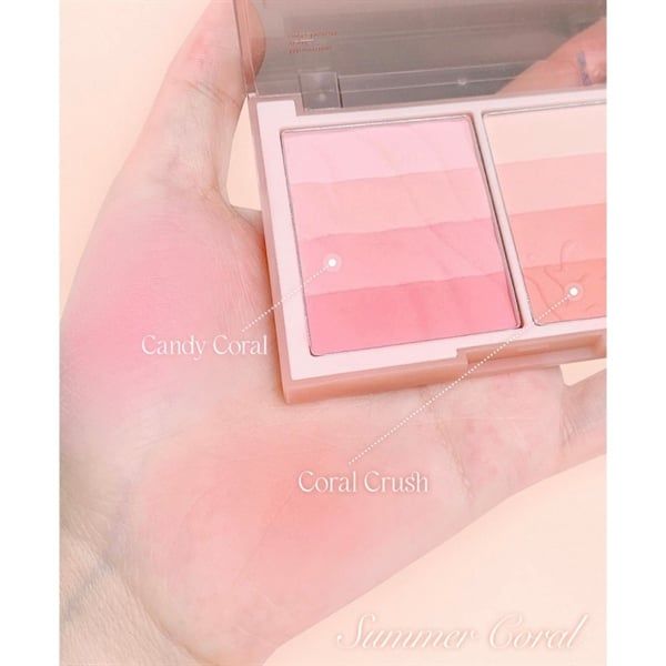 Má Hồng Dasique Blending Layer check 2ô #01 Summer Coral