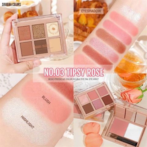 Phấn Mắt Sivanna Colors Beige Presso Hf617 #03