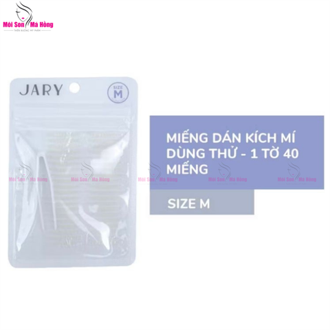 Kích mí tàng hình kèm nhíp Jary Eyelid Tape 40 miếng SIZE M