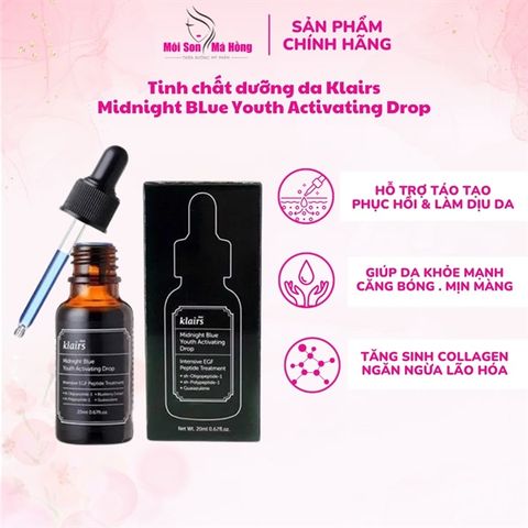 (CÔNG TY) Serum Klairs Phục Hồi, Ngừa Lão Hoá Da Ban Đêm 20ml