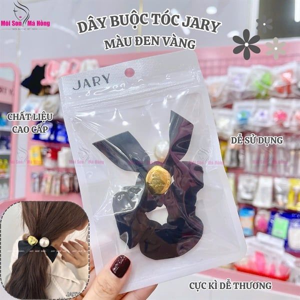 DÂY BUỘC TÓC JARY HAIRBAND NƠ ĐEN ĐÍNH NGỌC TRAI HB1 HB1.2