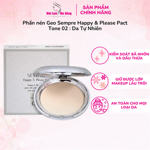 Phấn Phủ GEO Sempre Happy & Please Pact No.2