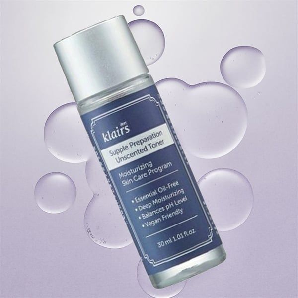 Nước Hoa Hồng Klairs Supple Preparation Unscented Toner Không Mùi 30ml