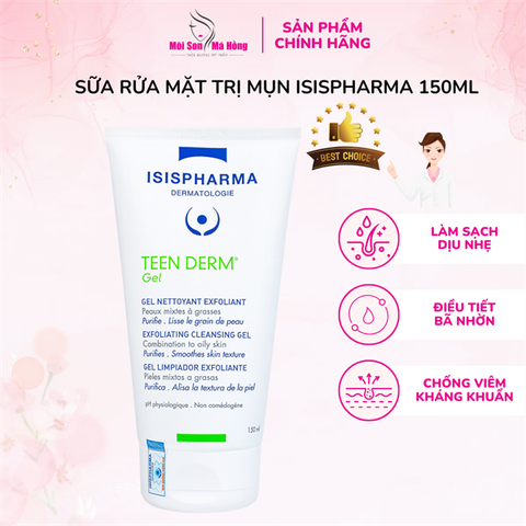 (CÔNG TY) Sữa Rửa Mặt Giảm Nhờn Và Ngăn Ngừa Mụn Isis Pharma 150ML