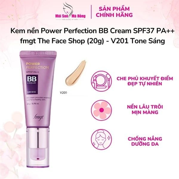 Kem Nền The Face Shop BB Cream Power Perfection 20g - V201