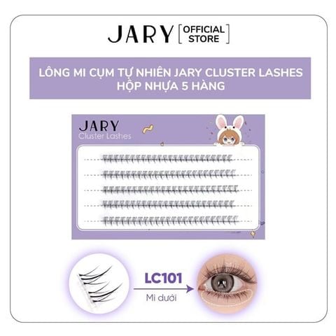 LÔNG MI CỤM TỰ NHIÊN JARY CLUSTER LASHES HỘP NHỰA 5 HÀNG-LC101