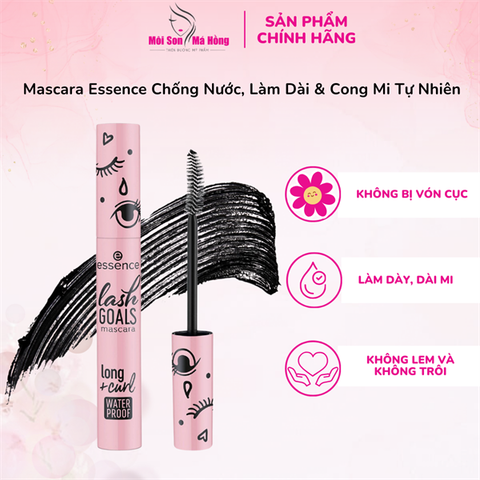 Mascara Essence Chống Nước, Làm Dài & Cong Mi Tự Nhiên (Màu Hồng)