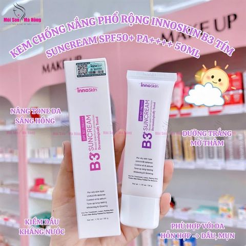Kem Chống Nắng InnoSkin B3+ Suncream For Oily Skin 50g (Nhập Khẩu)