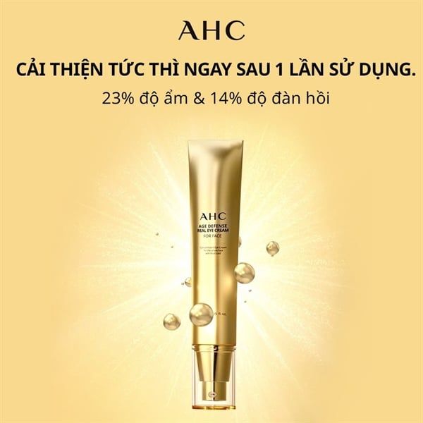 Kem Dưỡng Mắt AHC Age Defense Real Eye Cream For Face Ngăn Ngừa Lão Hóa 40ml