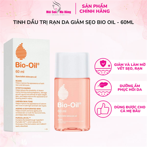 Dầu Chăm Sóc Da Bio-Oil Làm Giảm Rạn Da, Mờ Sẹo 60ml/ 125ml Specialist Skincare Oil