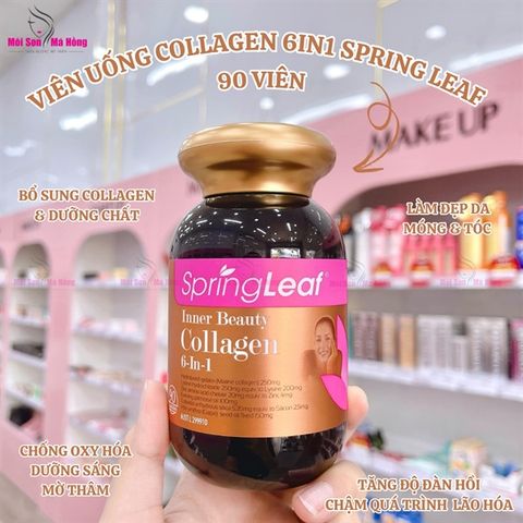Viên uống Collagen Inner Beaty 6in1 Advanced SpringLeaf 90v